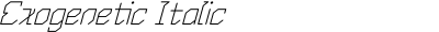 Exogenetic Italic